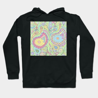 Lime Pastel Paisley Hoodie